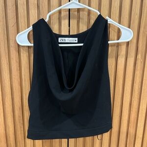 Zara Elegant Black Tank Top